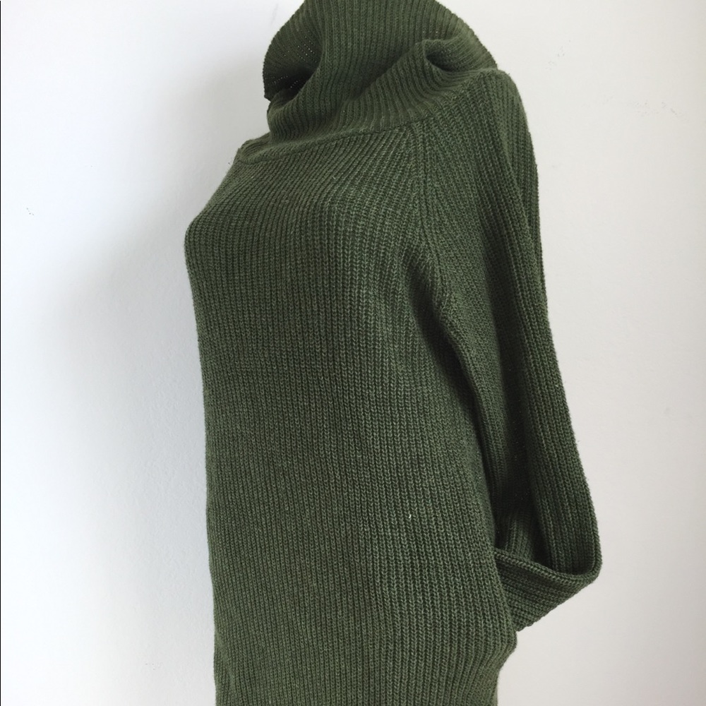 LAST ONE! Solana Beach Green Sweater Dress - Picture 2 of 5